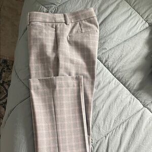 Express Women's Pink Plaid Trousers. Matching top from Express.